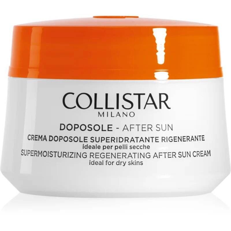 Collistar After Sun Supermoisturizing Regenerating Cream regeneráló és hidratáló krém napozás után 200 ml
