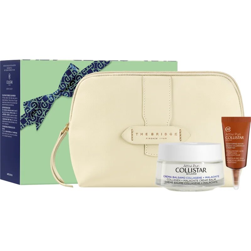 Collistar Attivi Puri Collagen + Malachite Conditioning Cream Gift Set ajándékszett az arcbőr regenerálásáért és táplálásáért