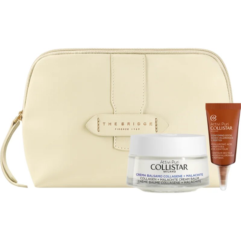 Collistar Attivi Puri Collagen + Malachite Conditioning Cream Gift Set ajándékszett az arcbőr regenerálásáért és táplálásáért