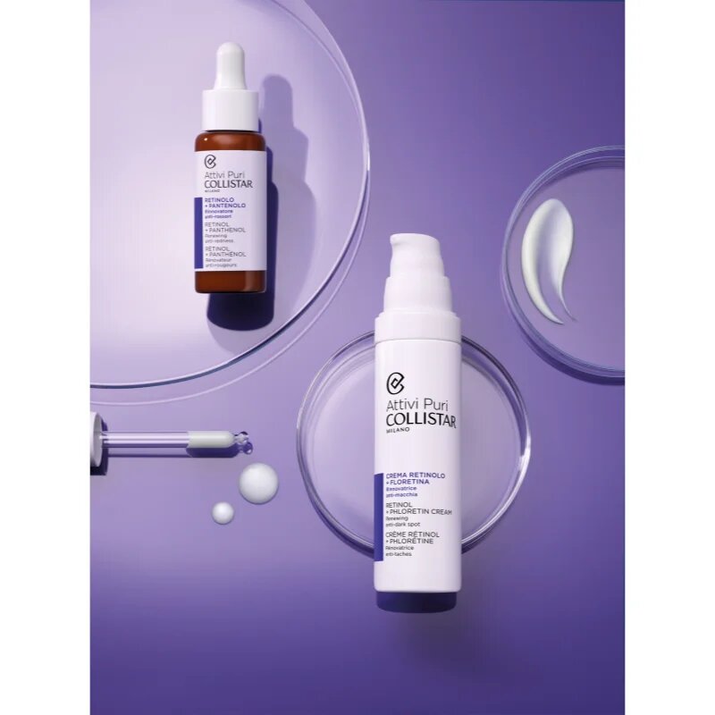 Collistar Attivi Puri Retinol + Phloretin ránctalanító retinol szérum pantenollal 30 ml