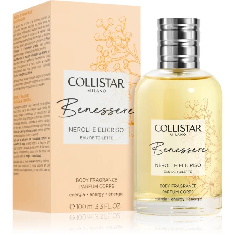 Collistar Benessere Neroli and Helichrysum parfümözött spray a testre hölgyeknek 100 ml