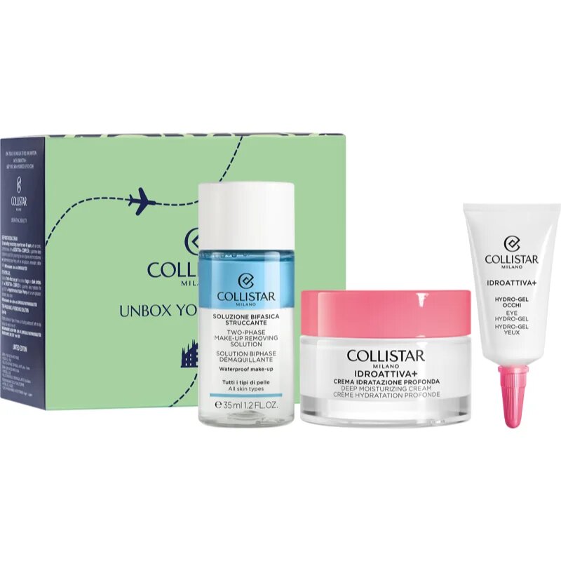 Collistar Deep Moisturizing Cream Travel Kit ajándékszett hidratáló hatással