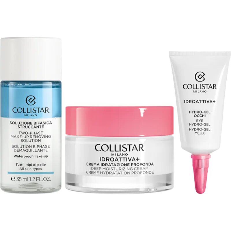 Collistar Deep Moisturizing Cream Travel Kit ajándékszett hidratáló hatással