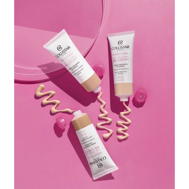 Collistar Face IDROATTIVA+ Tinted Moisturizer tónusegyesítő hidratáló krém SPF 30 árnyalat 3 Dark 50 ml