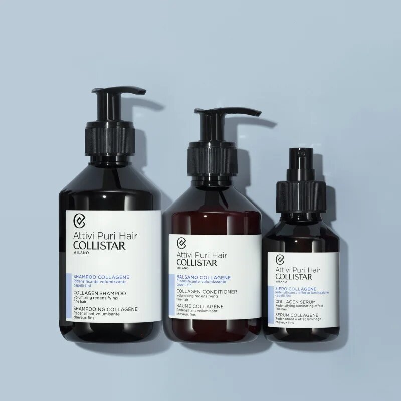 Collistar Hair Collagen Shampoo Volumising Redensifier sampon dúsító hatással kollagénnel 250 ml