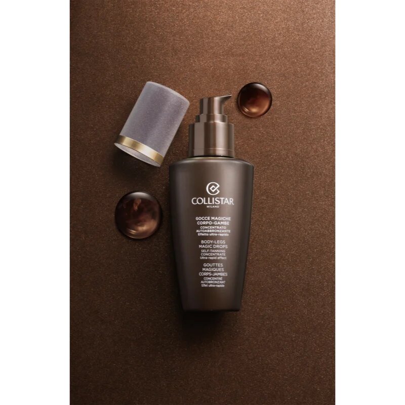 Collistar Magic Drops Body-Legs Self-Tanning Concentrate önbarnító emulzió a testre és a lábra 125 ml