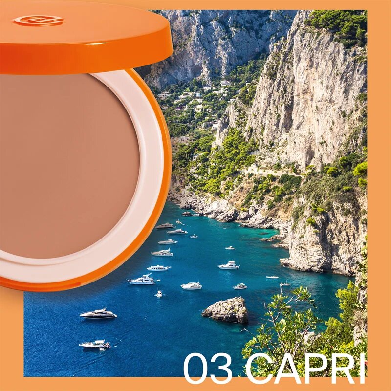 Collistar Mediterranea Sun Compact Foundation REFILL púderes make-up SPF 15 árnyalat 03 Capri 10.5 g
