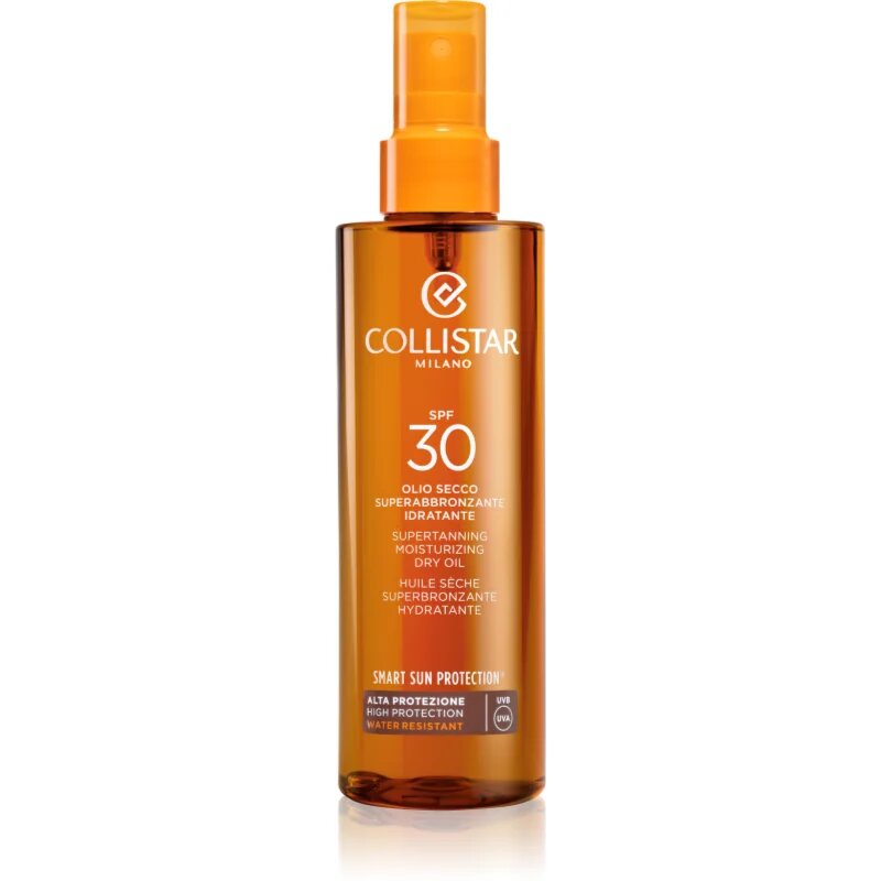 Collistar Smart Sun Protection Supertanning Moisturizing Dry Oil SPF 30 védő és száraz napozó olaj SPF 30 200 ml