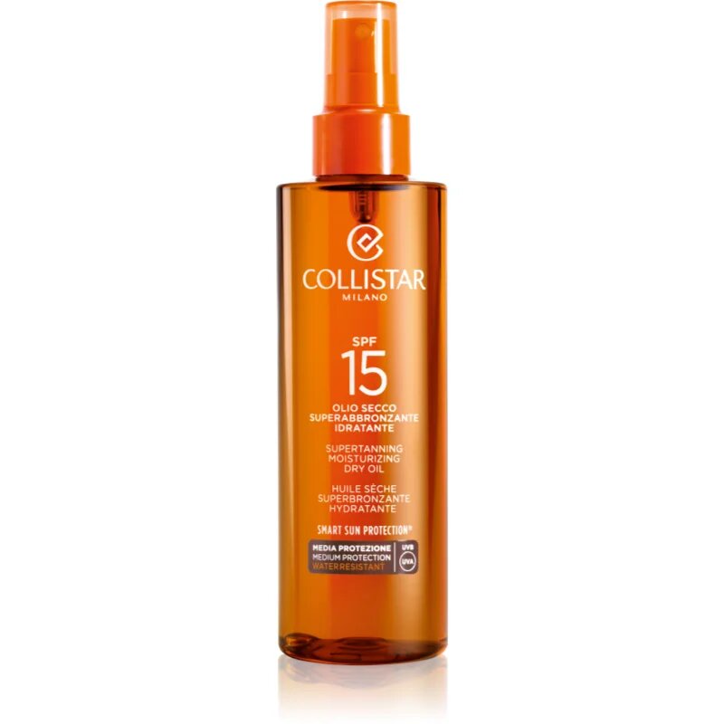 Collistar Special Perfect Tan Supertanning Moisturizing Dry Oil napolaj SPF 15 200 ml