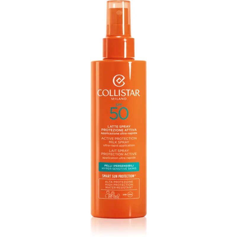Collistar Sun Active Protection Milk Spray Naptej spray formában SPF 50 200 ml