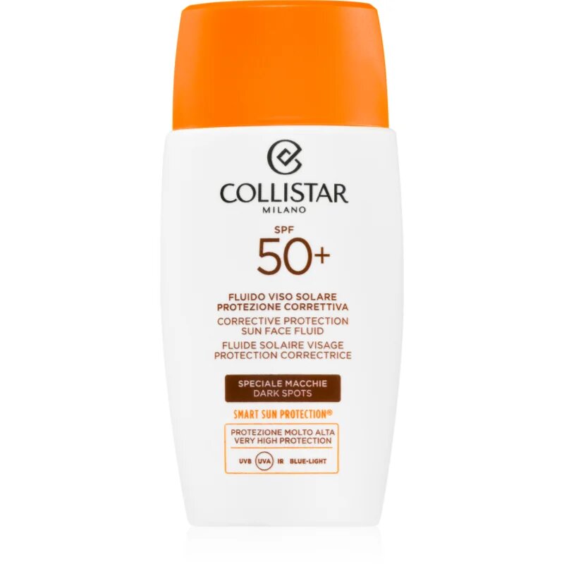 Collistar Sun Corrective Protection Face Fluid SPF 50+ napozó fluid az arcra SPF 50+ 50 ml