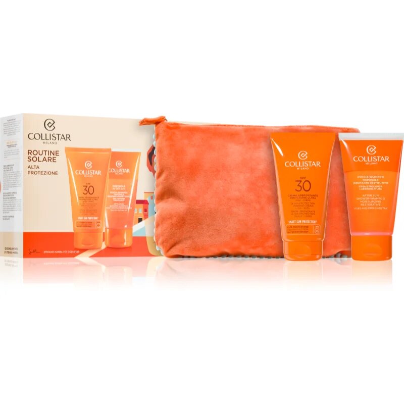 Collistar Sun Ultra protection tanning cream spf 30 set ajándékszett napozáshoz SPF 30 1 db