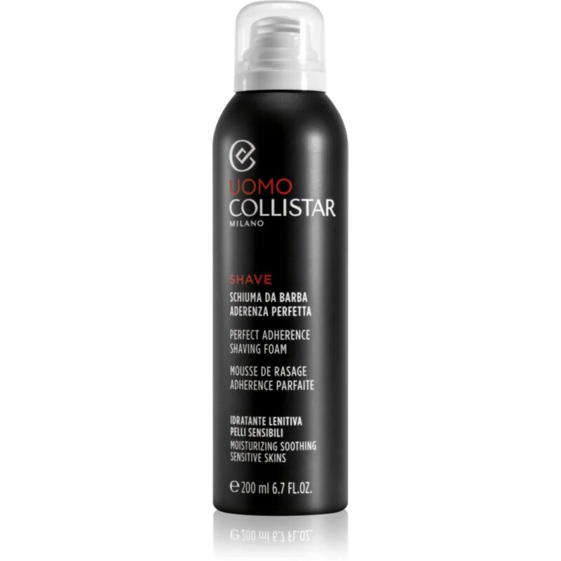 Collistar Uomo Perfect Adherence Shaving Foam borotválkozási hab az érzékeny arcbőrre 200 ml