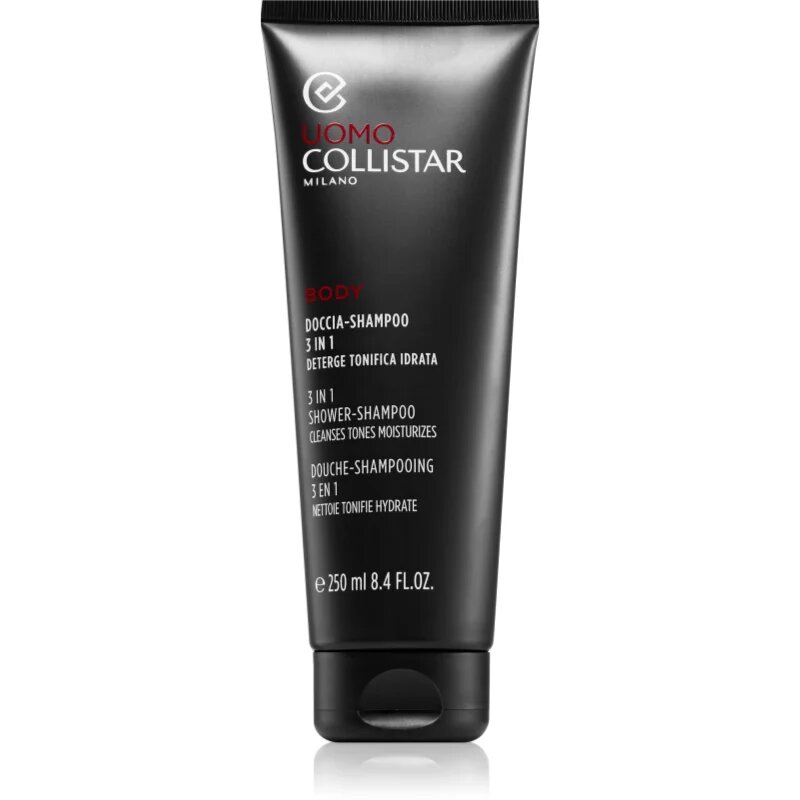 Collistar Uomo Shower Shampoo 3in1 tusoló sampon uraknak 250 ml