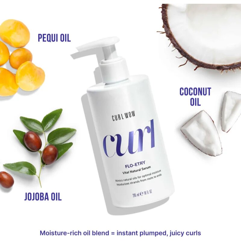 Color WOW Curl Flo-Entry regeneráló olaj szérum a hullámos és göndör hajra 295 ml