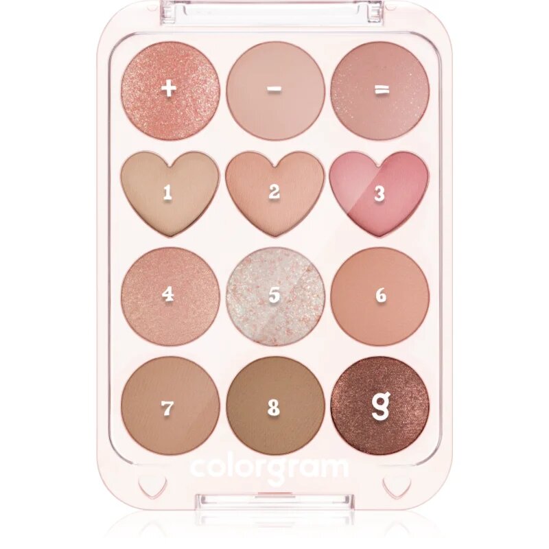 Colorgram Pin Point Eyeshadow Palette szemhéjfesték paletta a tökéletes küllemért árnyalat 01 Peach+Coral 9.9 g