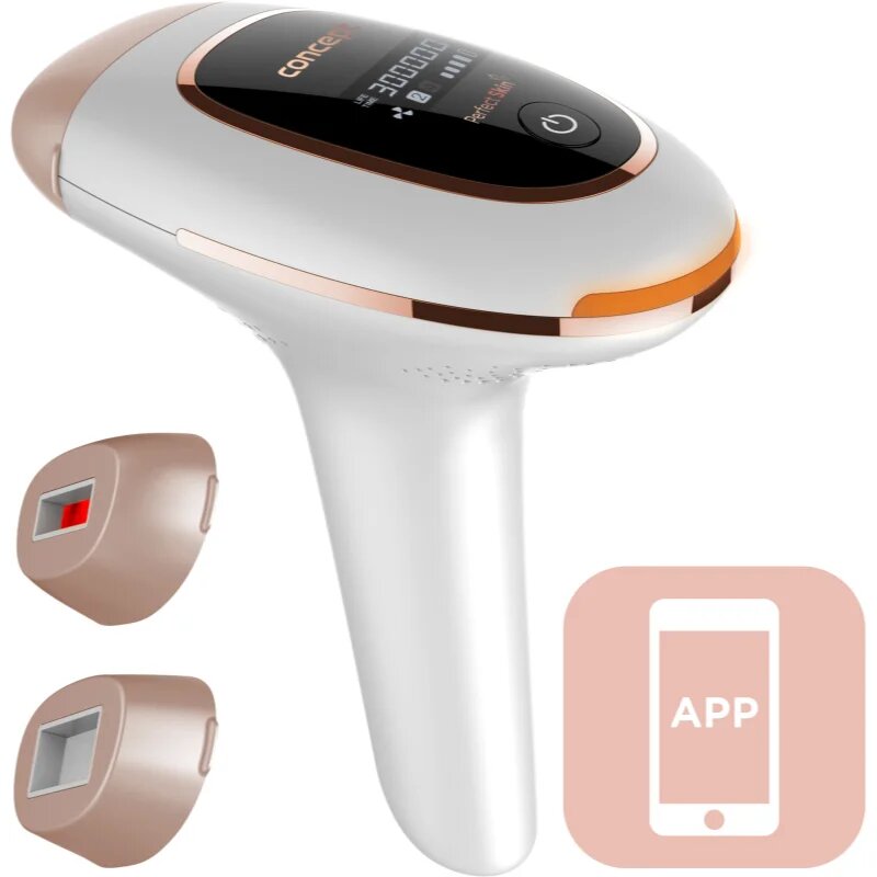 Concept IL3020 IPL Perfect Skin IPL epilátor testre arcra bikinivonalra és hónaljra White and rosegold 1 db