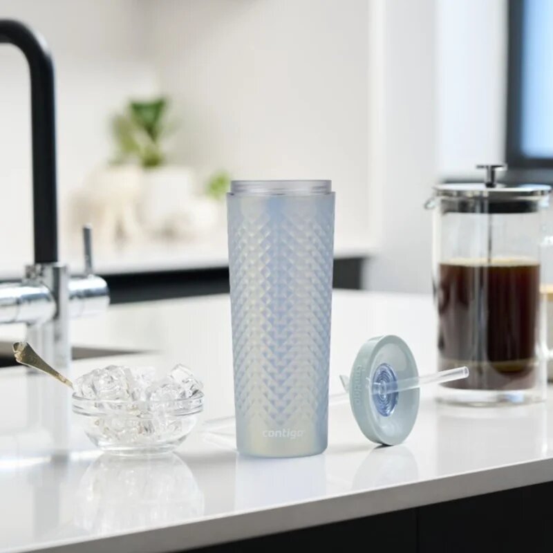Contigo Autoclose Tumbler bögre utazásra szín Shiny Blue 590 ml