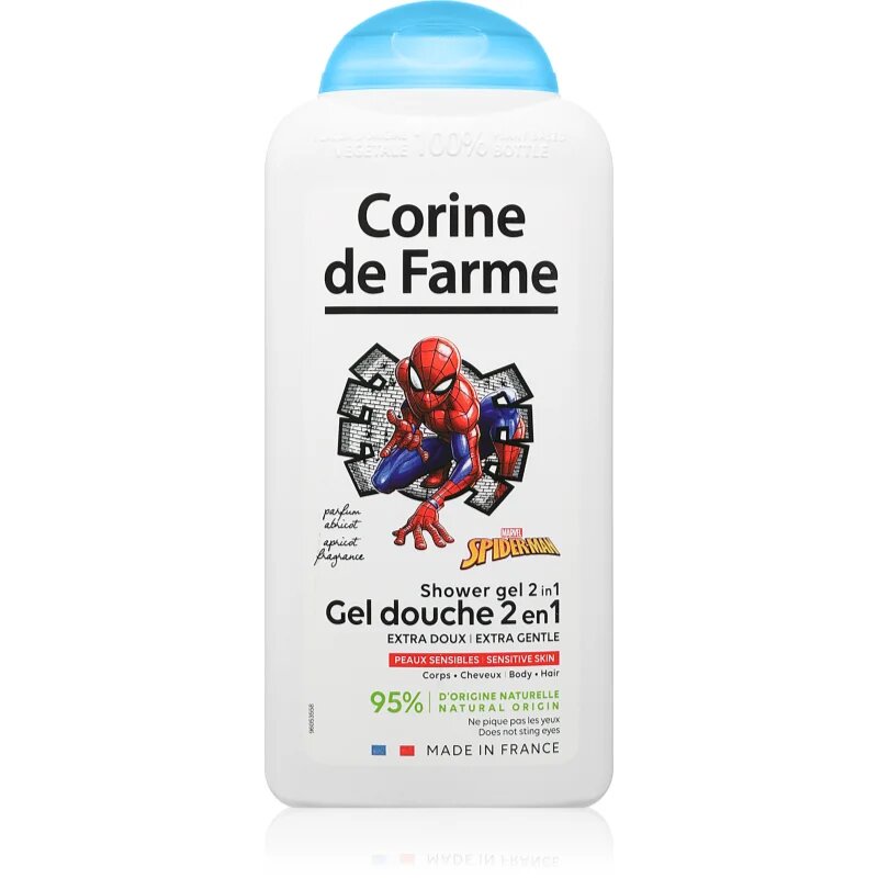 Corine de farme Shower Gel 2 in 1 Spiderman tusfürdő gél 2 az 1-ben 300 ml