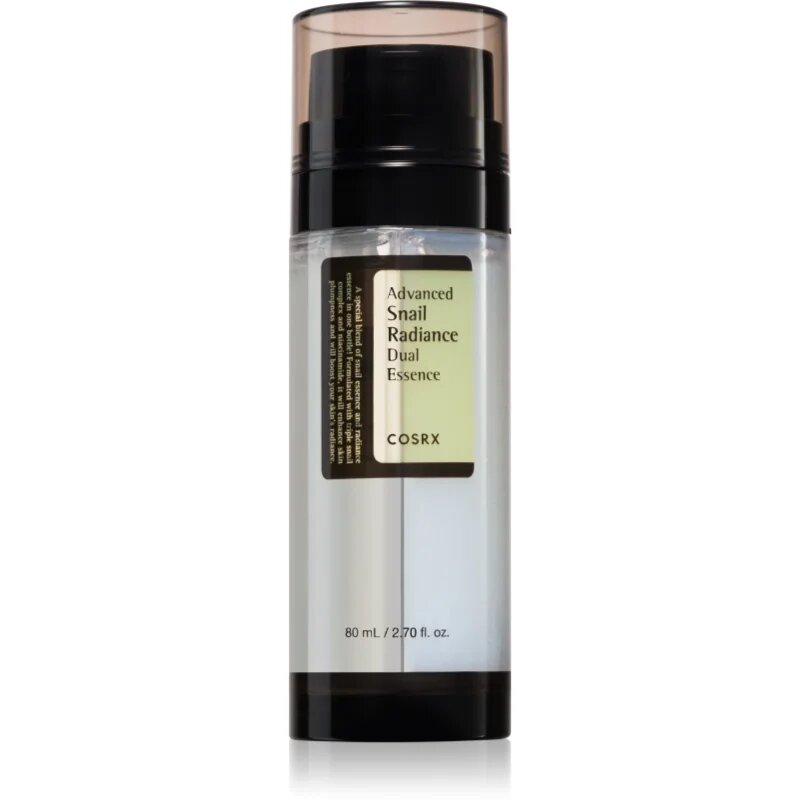 Cosrx Advanced Snail Radiance Dual Essence élénkítő hidratáló szérum csiga kivonattal 80 ml
