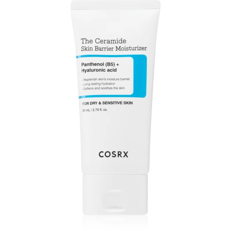 Cosrx The Ceramide Skin Barrier Moisturizer intenzíven hidratáló krém a bőrgát erősítésére 80 ml