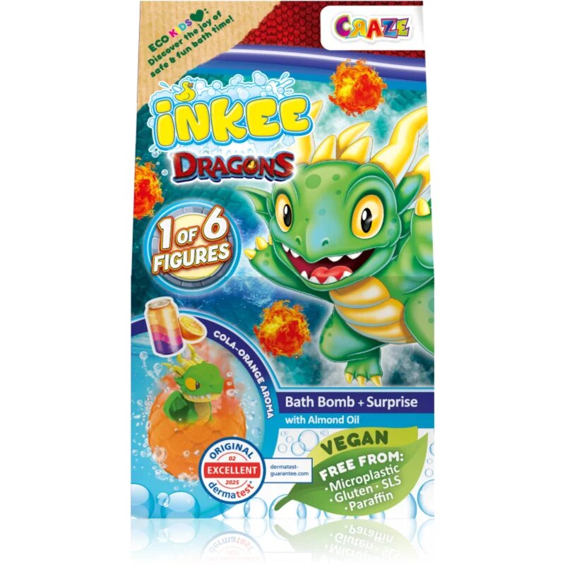 Craze INKEE Dragons fürdőgolyó 1 db