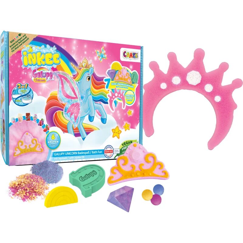 Craze INKEE Galupy Unicorn szett fürdőbe gyermekeknek