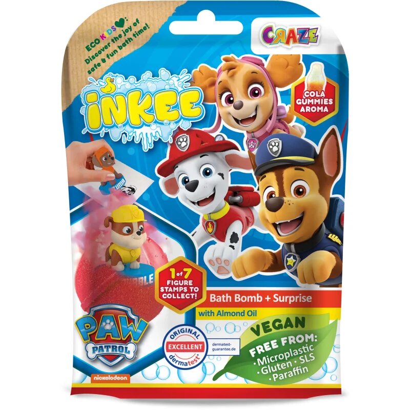 Craze INKEE Paw Patrol fürdőgolyó meglepetéssel 3y+ 1 db