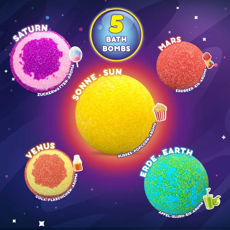Craze Space Gift Box szénsavas fürdő golyók ajándékcsomagolásban