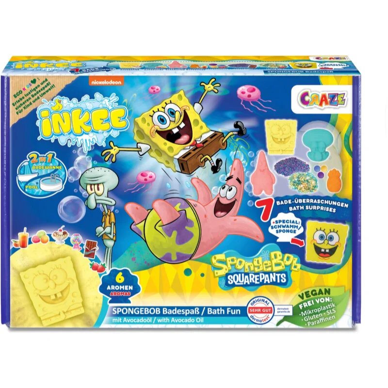 Craze SpongeBob Gift Box szénsavas fürdő golyók ajándékcsomagolásban