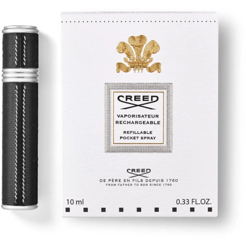Creed Travel Atomiser Silver/Black szórófejes parfüm utántöltő palack 10 ml