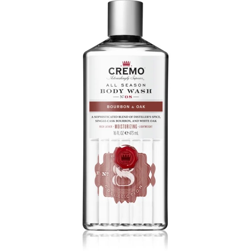 Cremo Bourbon & Oak fürdőgél férfiaknak 473 ml