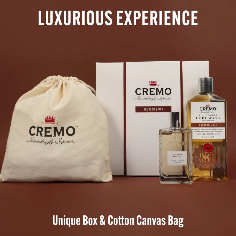 Cremo Bourbon & Oak Gift Set ajándékszett uraknak