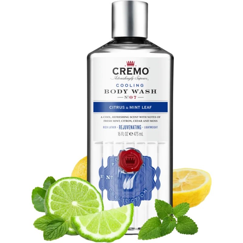 Cremo Citrus & Mint Leaf fürdőgél férfiaknak 473 ml
