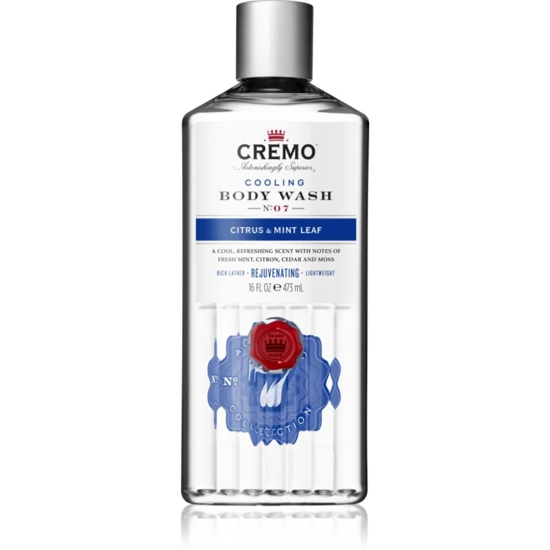 Cremo Cooling Body Wash Citrus & Mint Leaf hidratáló tusoló gél 473 ml