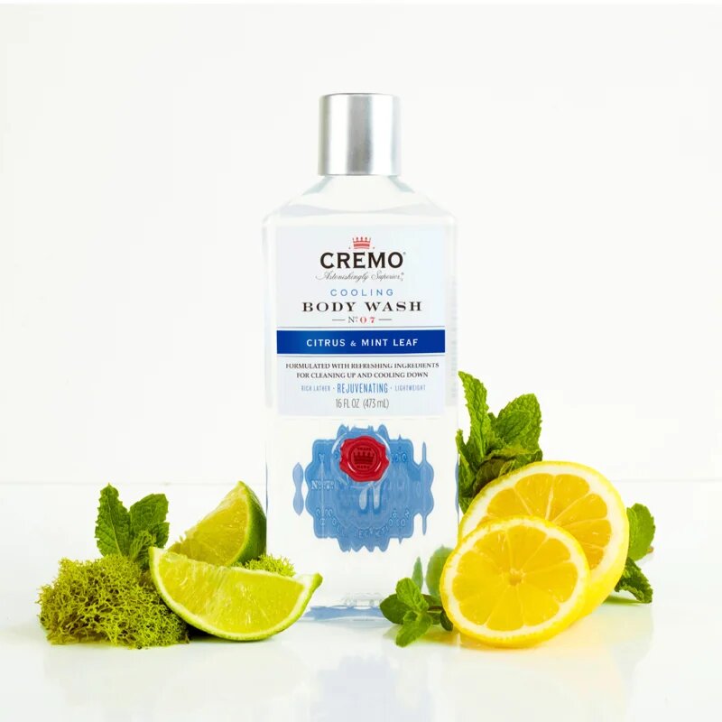 Cremo Cooling Body Wash Citrus & Mint Leaf hidratáló tusoló gél 473 ml