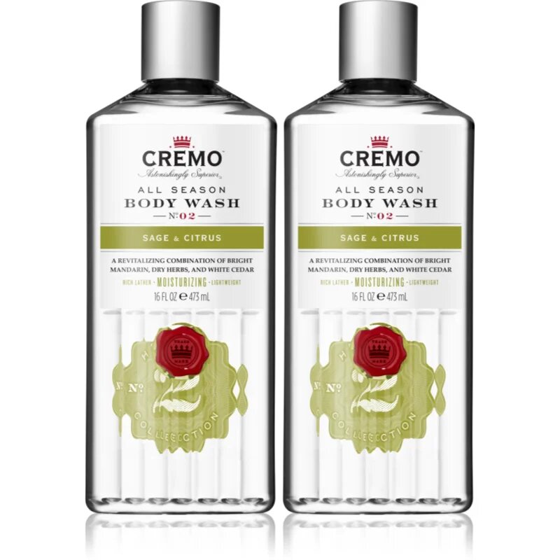 Cremo Sage & Citrus fürdőgél férfiaknak Green & Refreshing