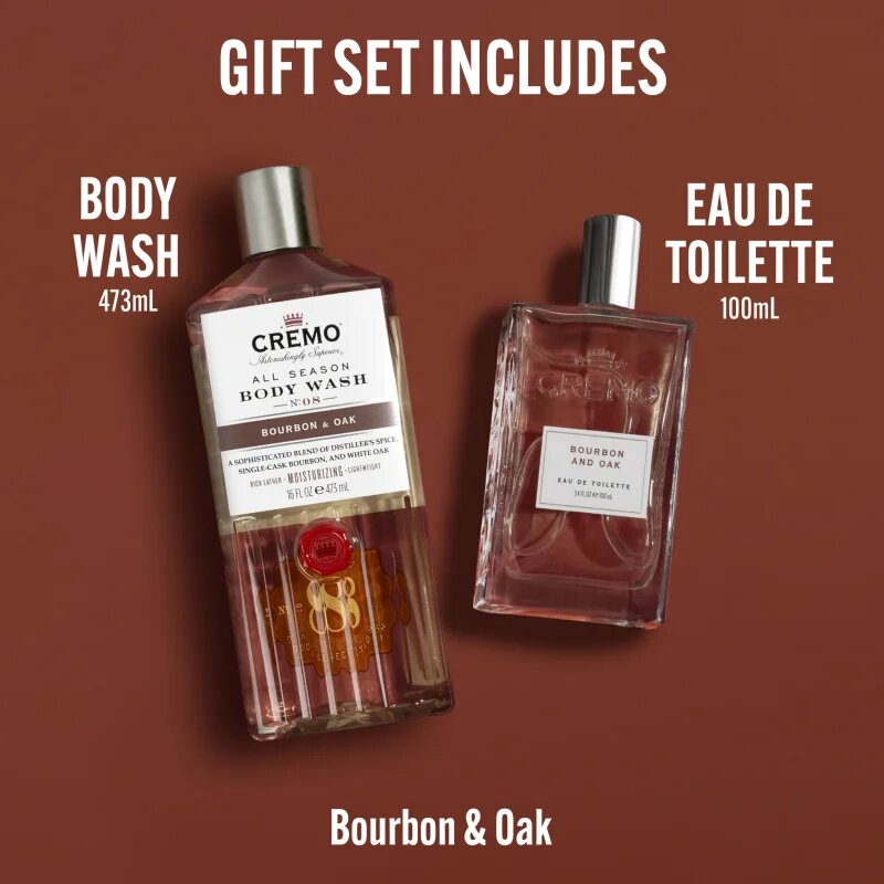 Cremo Set Bourbon and Oak ajándékszett uraknak