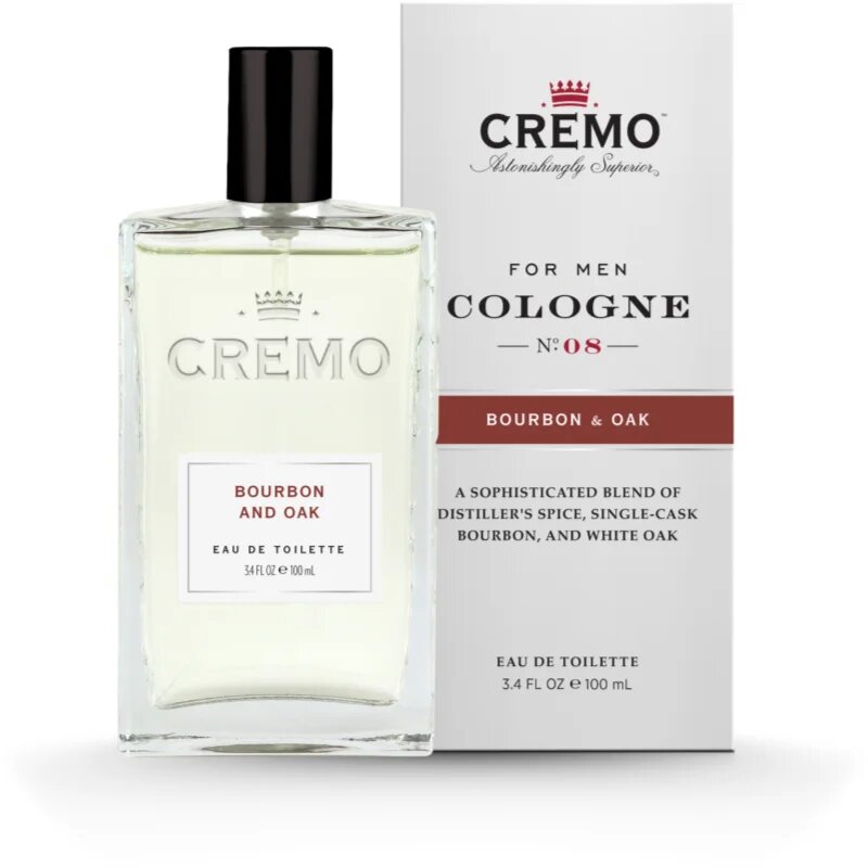 Cremo Spray Cologne Bourbon & Oak Eau de Toilette uraknak 100 ml