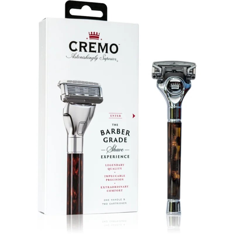 Cremo The Barber Grade borotva + 2 tartalékfej