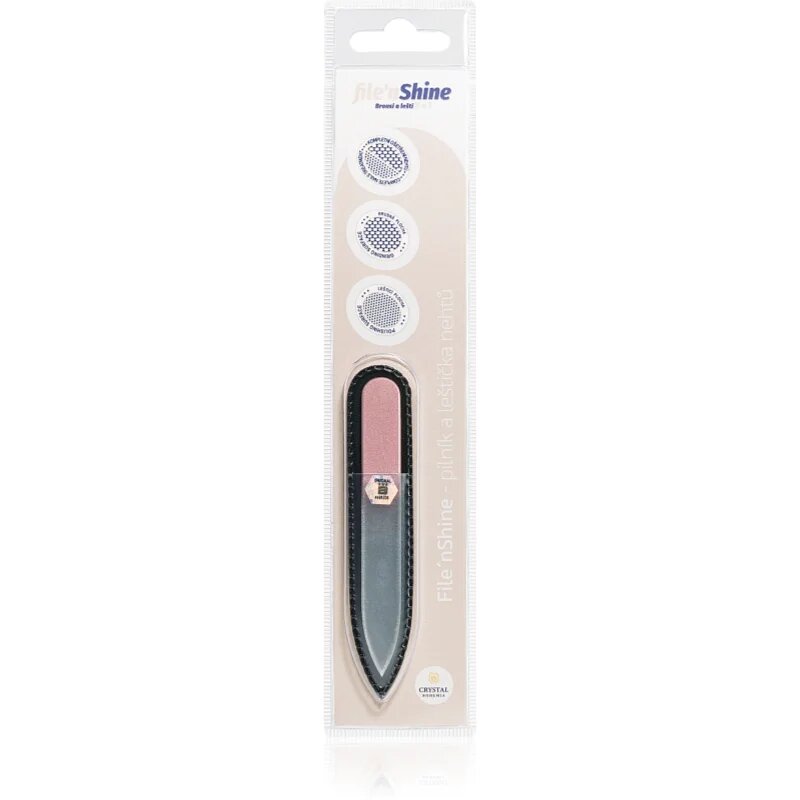 Crystal Bohemia File´n Shine Pink üveg körömreszelő 1 db