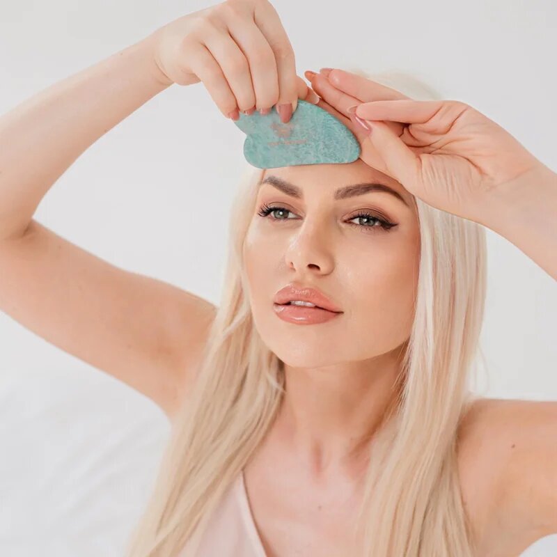Crystallove Amazonite Gua Sha masszázs szegédeszköz 1 db