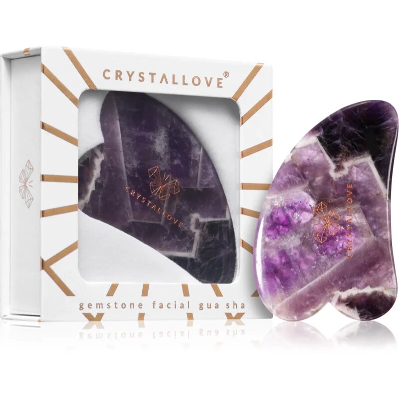 Crystallove Amethyst Gua Sha masszázs szegédeszköz 1 db