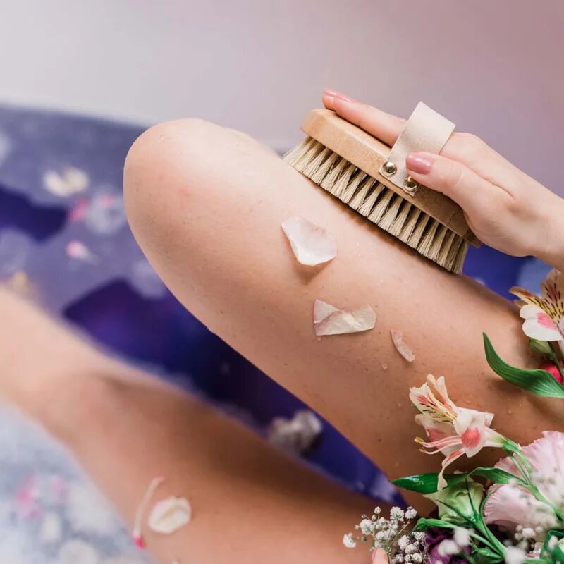 Crystallove Bamboo Agave Body Brush hajkefe testre