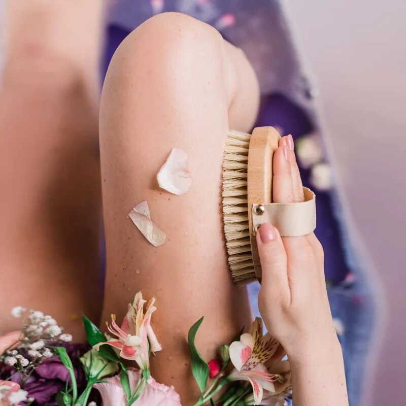 Crystallove Bamboo Agave Body Brush hajkefe testre