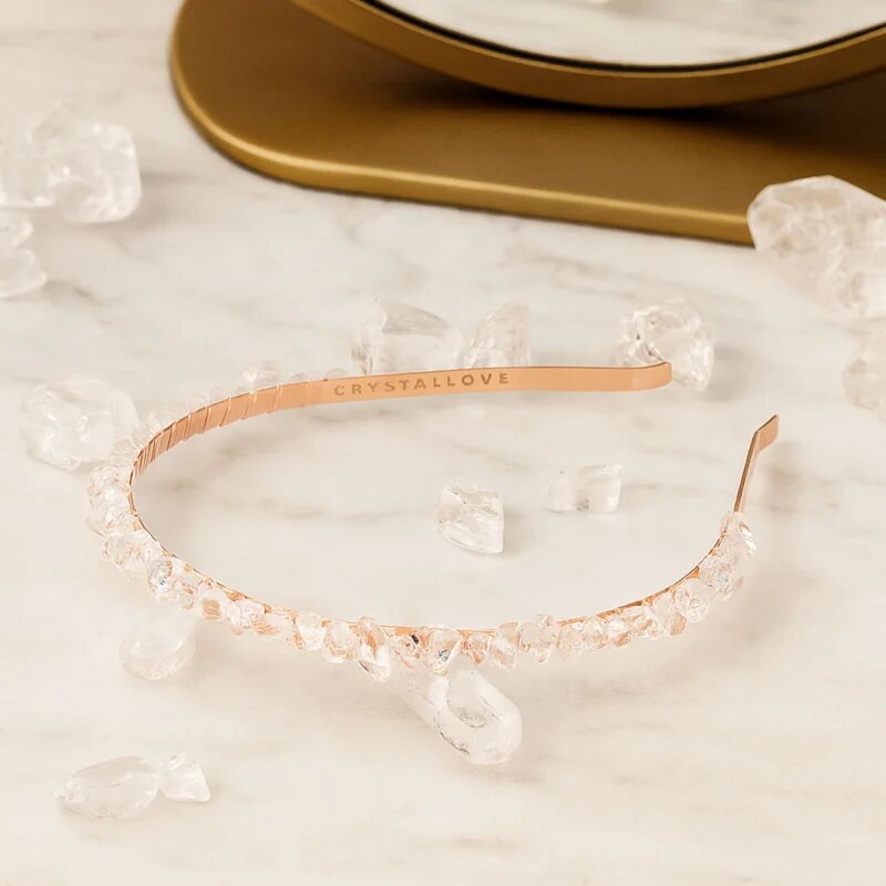 Crystallove Clear Quartz Hairband hajpánt 1 db