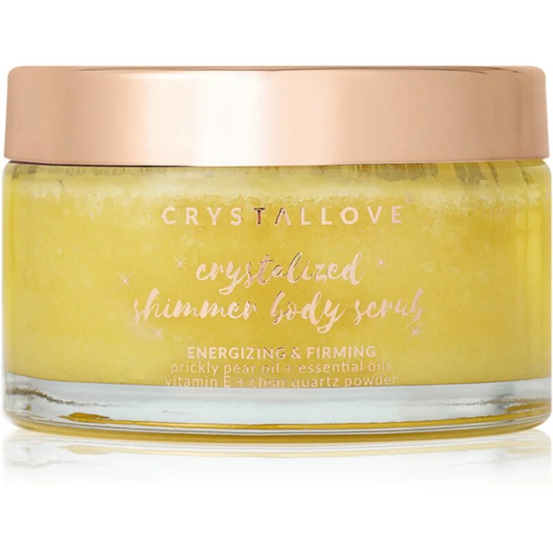 Crystallove Clear Quartz Shimmer Body Scrub testpeeling 200 g