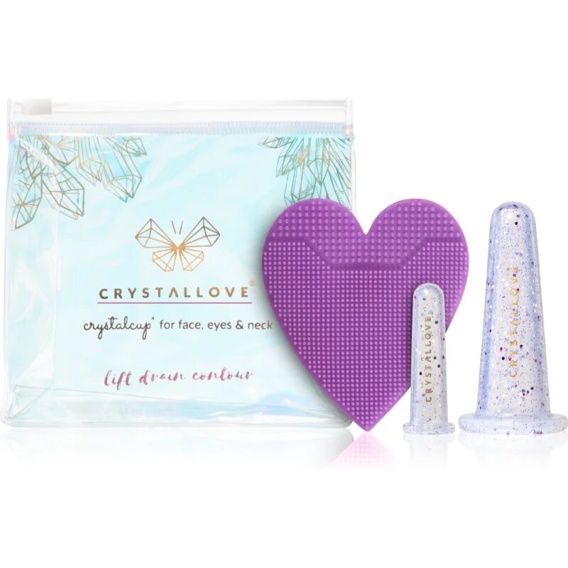 Crystallove Crystalcup arcköpölyöző készlet