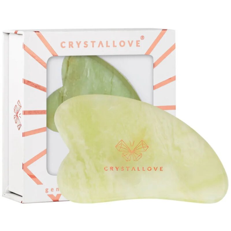 Crystallove Jade Gua Sha masszázs szegédeszköz 1 db