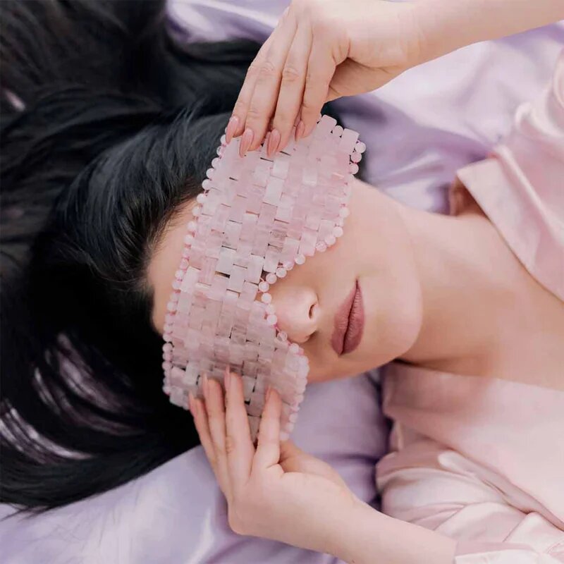 Crystallove Rose Quartz Mask szemmaszk 1 db